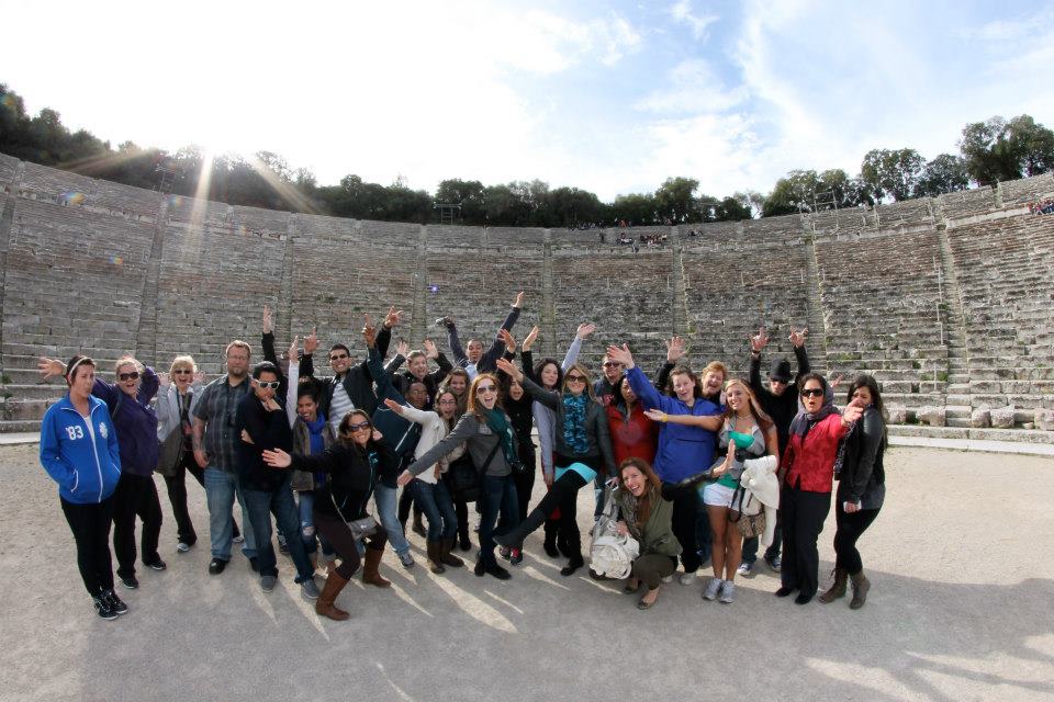 Students and Professors at the Theater of Epidaurus